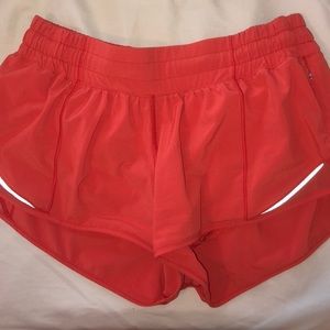 Lululemon size 6 orange shorts